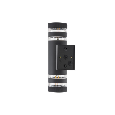 Nowodvorski Kinkiet zewnętrzny natynkowy czarny SIERRA 
