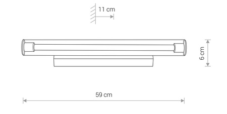 Nowodvorski Kinkiet szkło stal chromowana ION LED M 
