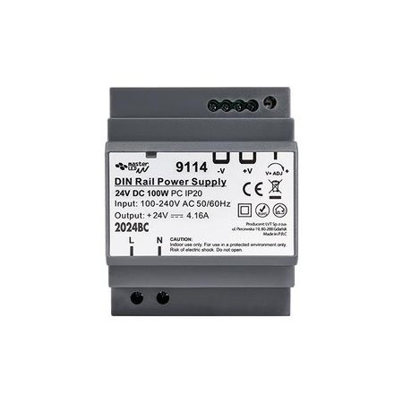Zasilacz na szynę DIN 24V DC 100W 4.16A IP20