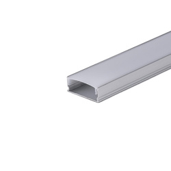 Profil Aluminiowy V-TAC 2mb Anodowany, Klosz Mleczny, Cienkościenny VT-8113