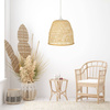 Lampa wisząca BOHO bambusowa biała E27 PHU09 30cm