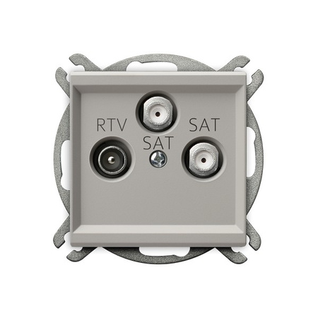 Ospel Sonata Kaszmir Gniazdo RTV-SAT z dwoma wyjściami SAT GPA-R2S/m/82