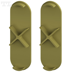 Komplet zaślepek bocznych GOLD P13-10 do osłonki C23 (2 szt bez otworu) (nr kat 7713102292)