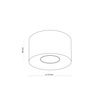 Lampa sufitowa ORION White 1xGU10