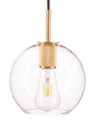 Lampa wisząca szklana przezroczysta MADRID kula