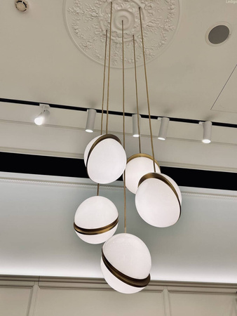 Lampa wisząca duża sferyczna kula ASTRO 1xE27