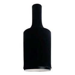 Silikonowa oprawka dekoracyjna dla żarówki E27 czarna