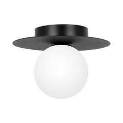 Geometryczna lampa sufitowa, czarno-biały plafon K-5437 z serii ROBIN