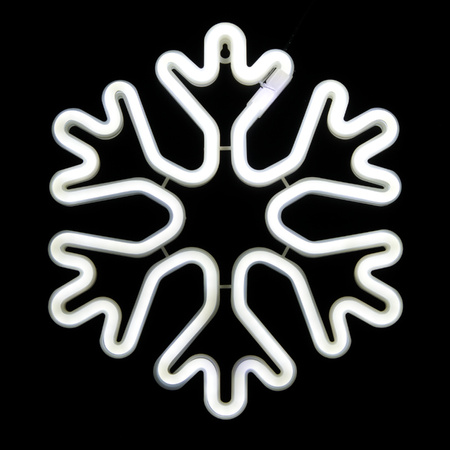 Dekoracja świetlna świąteczna Neon LED śnieżynka 26.5 x 30cm