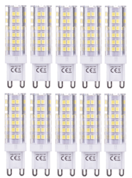 Pakiet 10 szt Żarówka LED G9 8W=60W Zimna