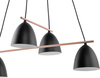 Lampa wisząca AIDA Black 4xE27