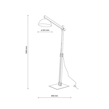 OSLO SABIA LAMPA PODŁOGOWA 1xE27