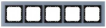Ramka pięciokrotna Sonata Ospel Niebieskie Szkło Szronione IP20