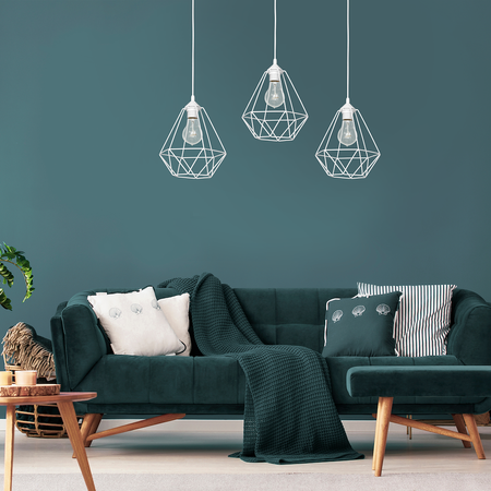 Lampa wisząca BASKET WHITE 3xE27 biała