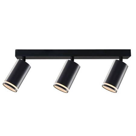 Lampa ścienno-sufitowa PARIS 3 GU10 Czarna