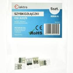 Szybkozłączka CN-A22 2x 0,5-2,5mm drut (opk 5 szt)