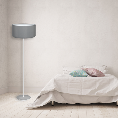 LAMPA STOJĄCA BARI GREY 1xE27