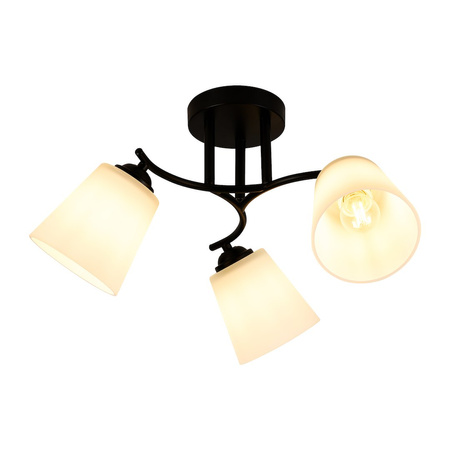 Lampa sufitowa Pafos Black 3xE27