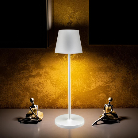 Lampka Biurkowa Nocna V-TAC 1,5W LED Ładowanie Ściemnianie IP54 Biała 