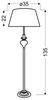 Lampa podłogowa srebrna nitkowy abażur 1xE27 Gillenia 51-11947