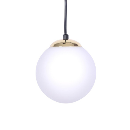 Lampa wisząca z białym matowym kloszem 14 cm K-4910 z serii ISLA