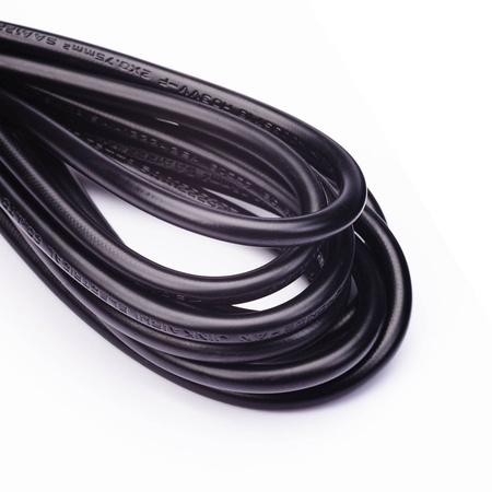 Przewód kabel z wtyczką PVC 4m czarny