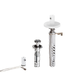 Kluś Zestaw mocowań FI-8-ZM-1, biały, stal nierdzewna, aluminium