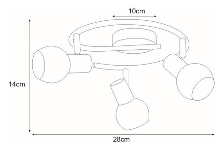 Lampa sufitowa K-C9590A/3 z serii ALPINA