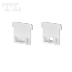 Komplet zaślepek bocznych białych P24-1 (1 szt. z otworem, 1 szt bez otworu) (nr kat 7724102)