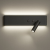 Kinkiet Resort Czarny right 10W + 3W LED 4000K