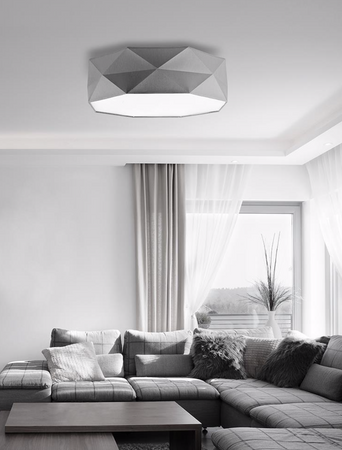 Lampa sufitowa Kantoor szara 4 x E27 Plafon + żarówki gratis