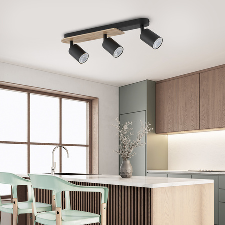 Lampa sufitowa COVER WOOD 3xGU10
