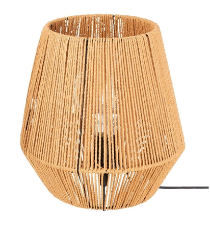 Lampa stołowa strunowa pleciona BOHO naturalna