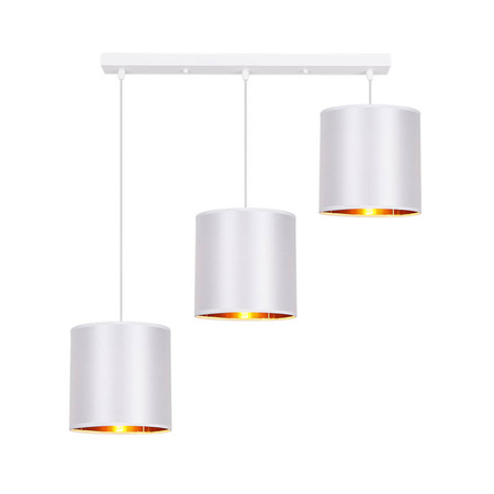 Lampa wisząca biała listwa 3xE27 Atlanta 33-00651