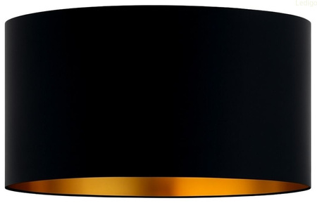 Abażur walec Oro Deluxe czarno złoty 35cm E27