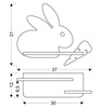 Lampa kinkiet półeczka 5W LED 4000K IQ Kids Rabbit szary+biały 21-84743