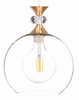 Lampa wisząca duża szklana kula oprawa kryształ Glamour