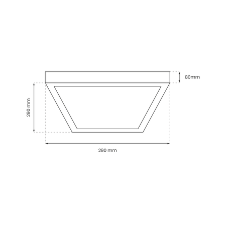 Lampa Sufitowa Casilla 12W LED 4000K Ø290 mm
