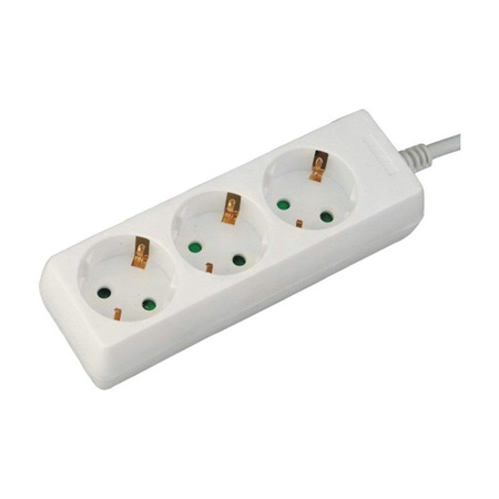 Przedłużacz 3 gniazda V-TAC (3G 1.5MM2 X 1.5M) Biały VT-1103