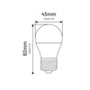 Żarówka LED G45 E27 7W KULKA neutralna 4000K 