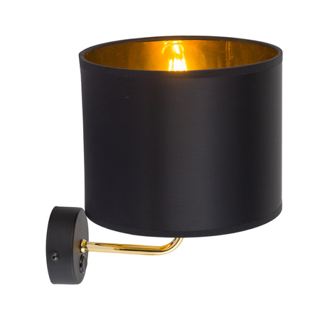 Kinkiet VEGA Black.Gold 1xE27