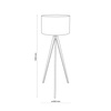TREVISO BLACK LAMPA PODŁOGOWA 1 PŁ FSC 100%, SA-COC-006060