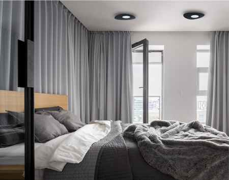 Nowodvorski Plafon metalowy czarny ORGANIC