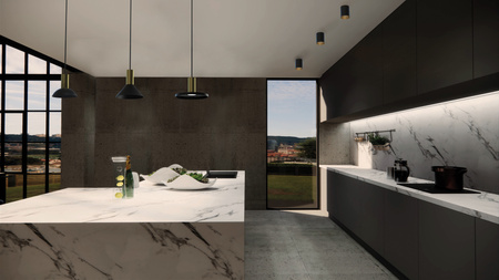 Nowodvorski Lampa wisząca metalowa czarna mosiądz HERMANOS 