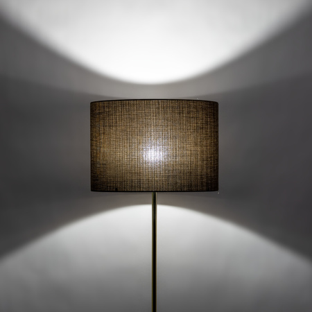 Lampa podłogowa UMBERTO Brown/Gold 1xE27