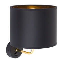 Kinkiet VEGA Black.Gold 1xE27