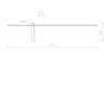 Nowodvorski Kinkiet obrazowy czarny IMPULSE LED L 