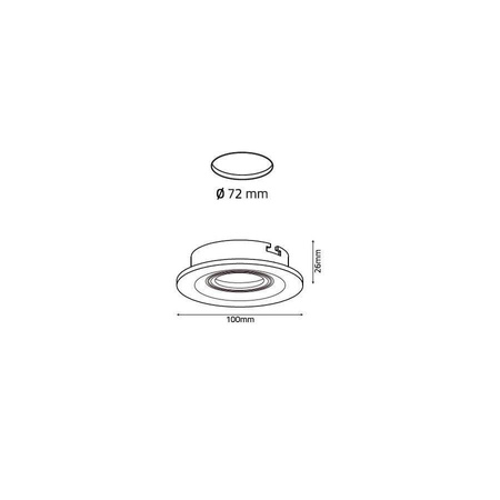 Oprawa OZZO ALTER 212-WH okrągła ruchoma IP20 ALU biała matowa