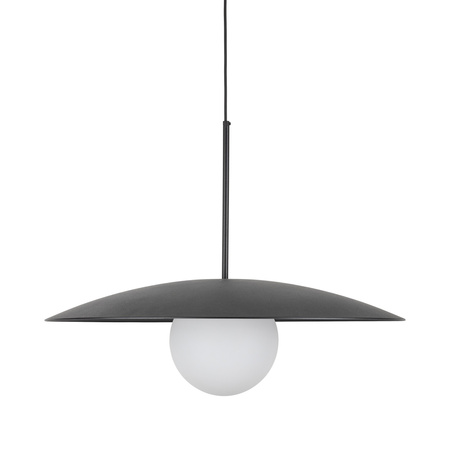 Tk Lighting SLATE BLACK GLASS lampa wisząca 1xE27