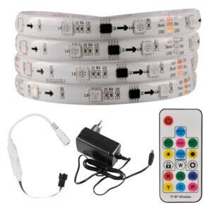 Zestaw: Taśma LED MAGIC RGB 5m, 12V, IP65, pilot, kontroler, zasilacz